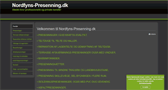 Desktop Screenshot of nordfyns-presenning.dk