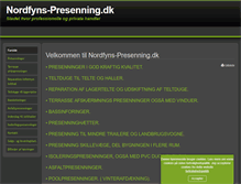 Tablet Screenshot of nordfyns-presenning.dk